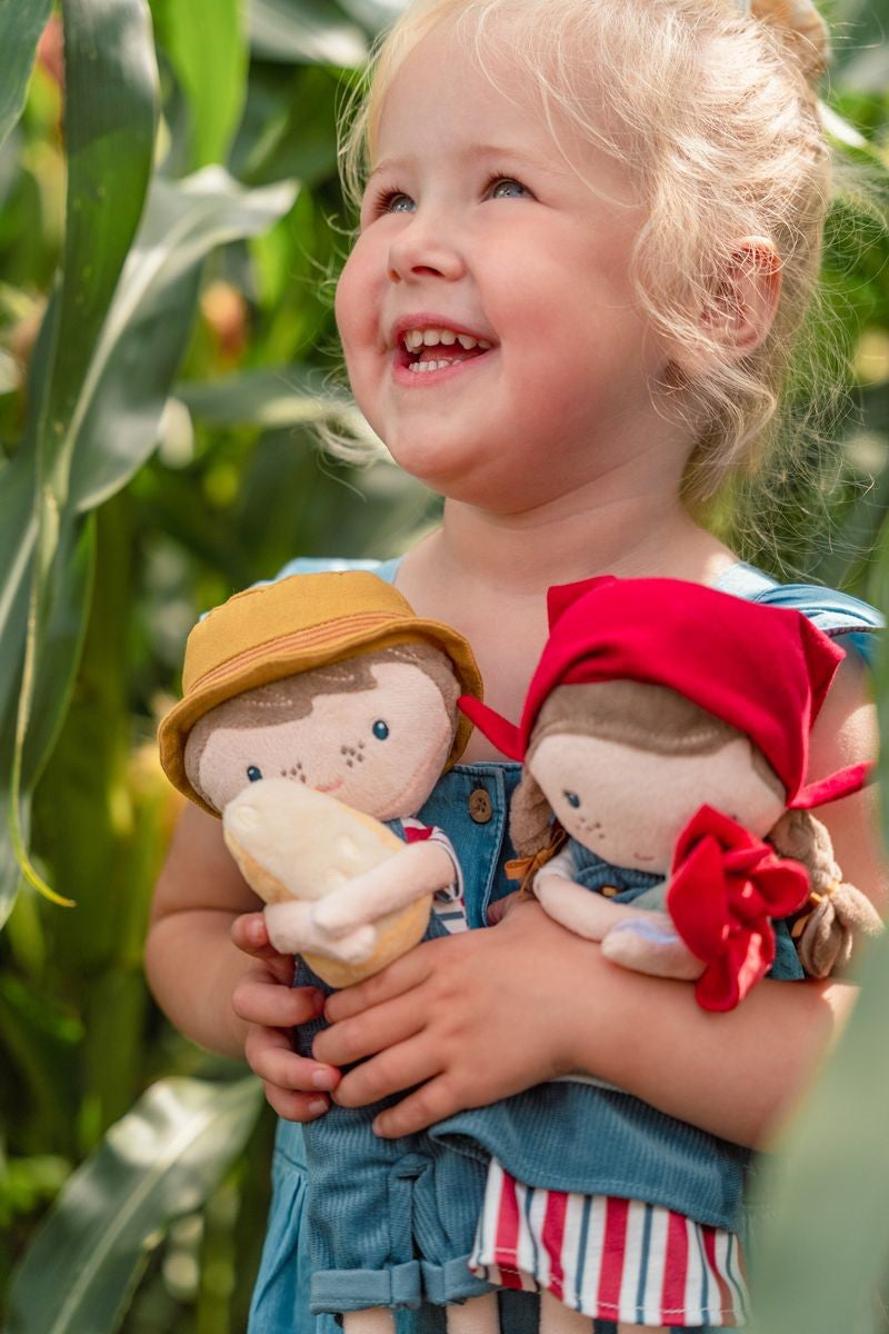 Little Dutch Little Farm Rosa bambola di stoffa con pecora 33 cm