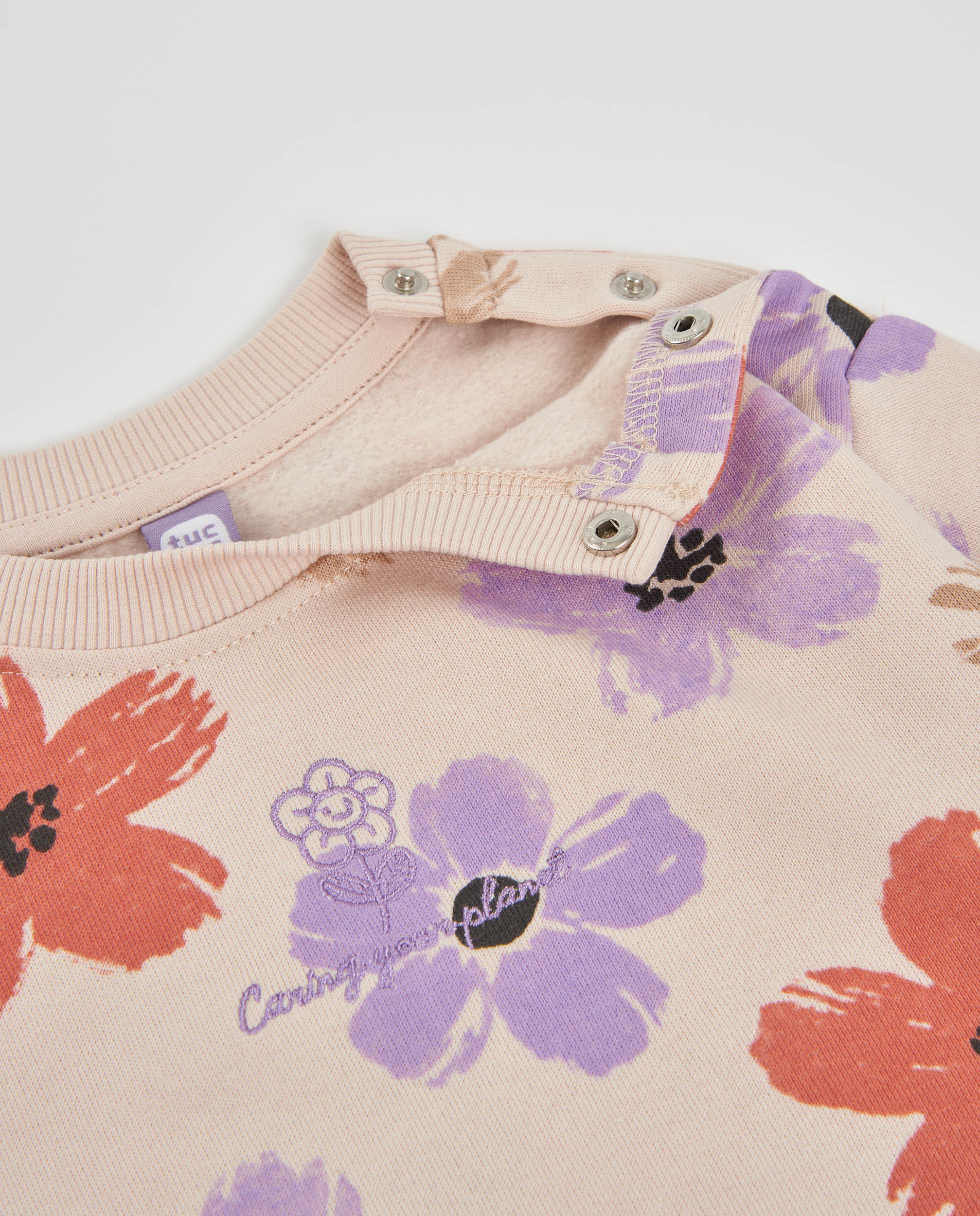 Tuc Tuc Cute Forest felpa bambina beige fiori