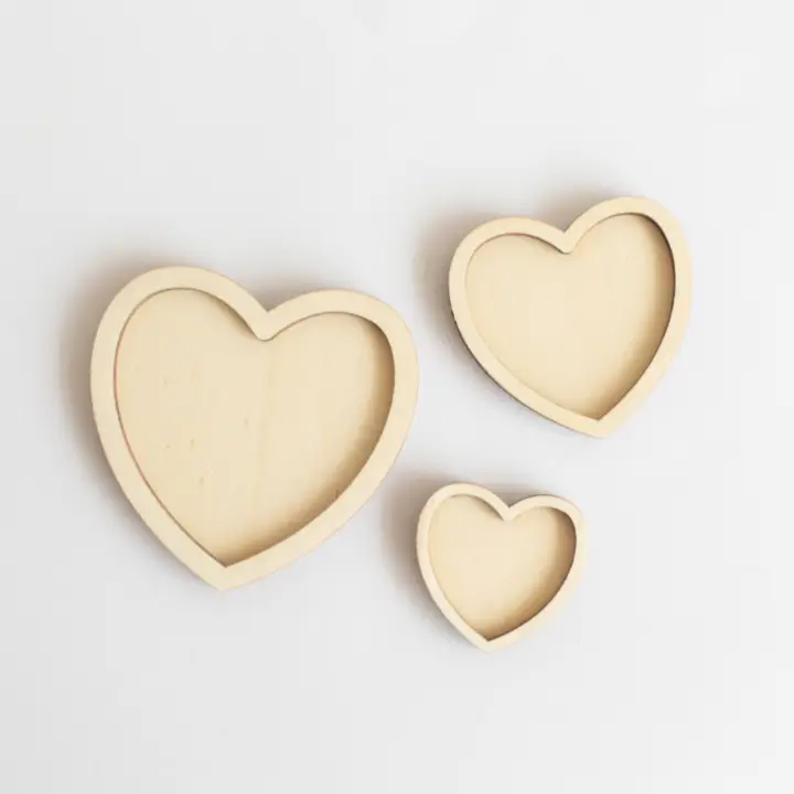 Studio de Rijk Play Tray Hearts Trio Vassoio Legno 10 cm