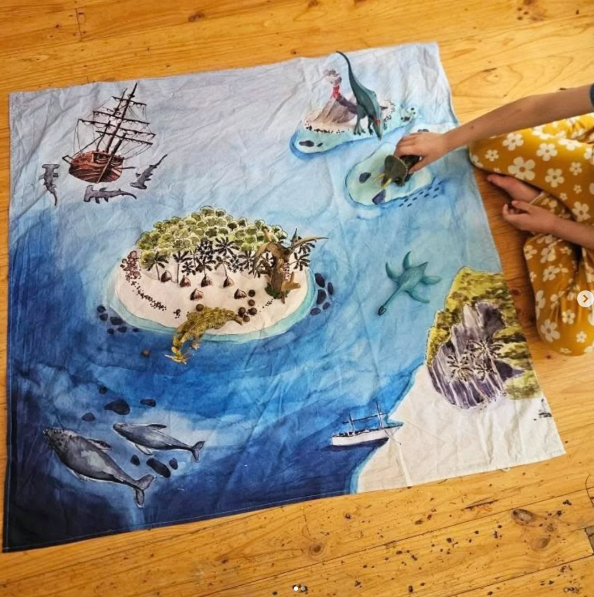 Wonderie Lost Islands telo gioco cotone 100x100 cm