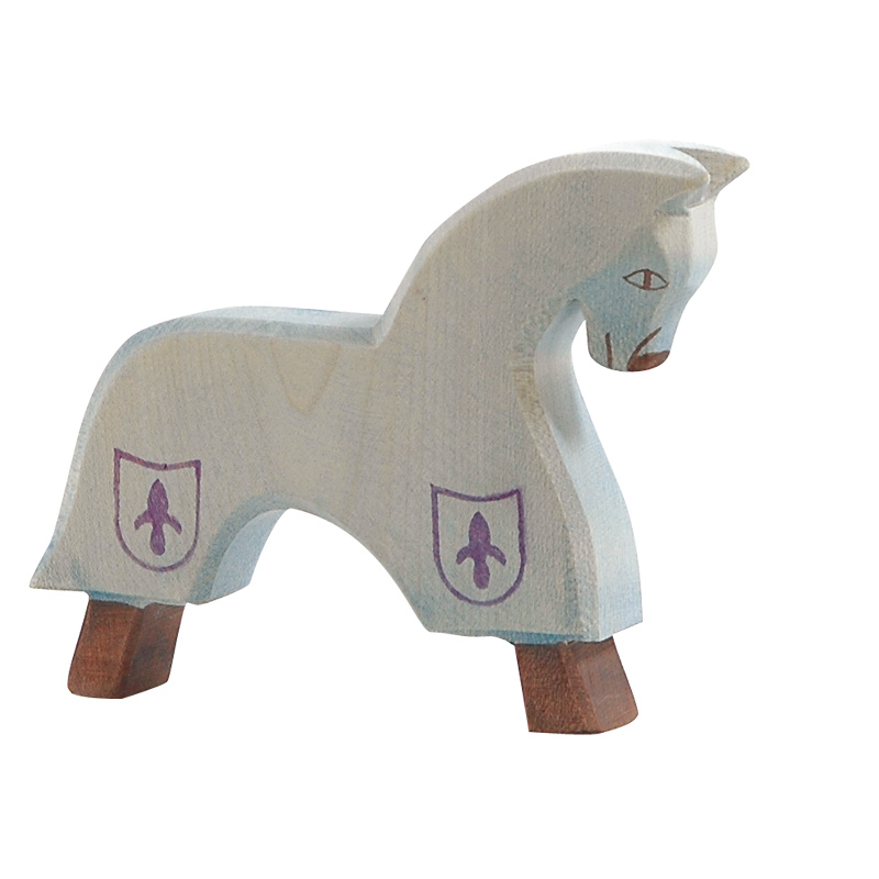 Ostheimer Cavaliere del Giglio set figure legno cavallo