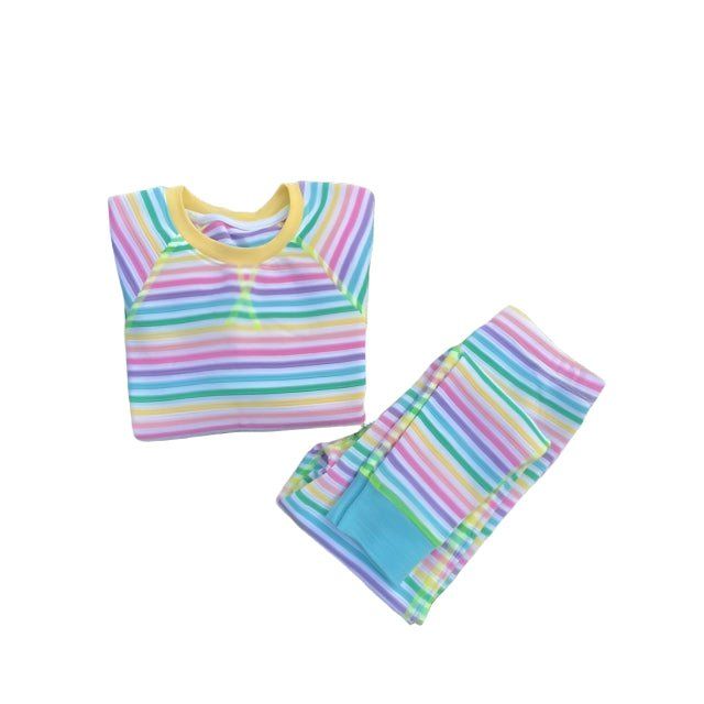 Slugs & Snails Pastel Candy Stripe set pigiama waffle cotone bio
