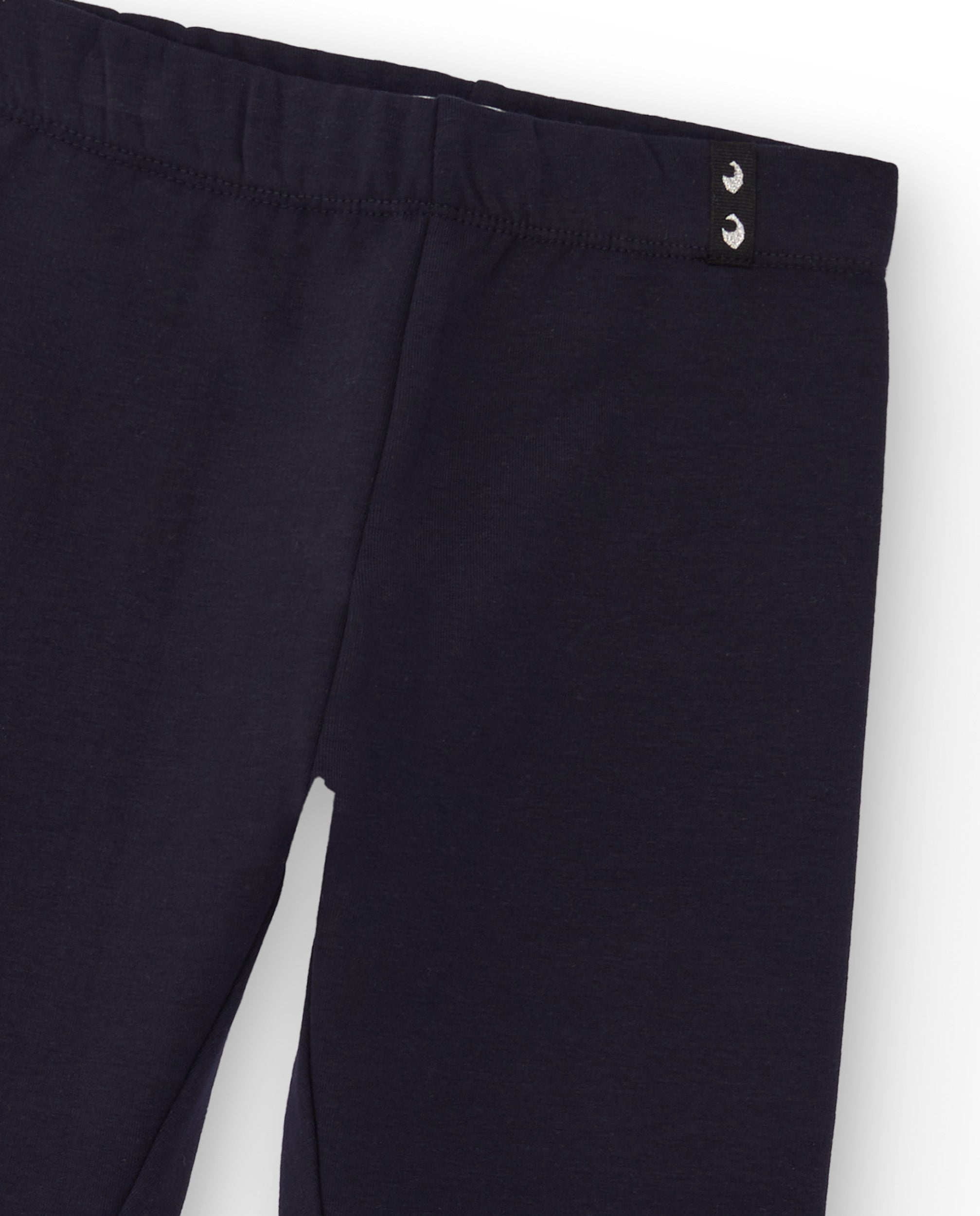 Tuc Tuc leggings blu marino dettaglio metallico