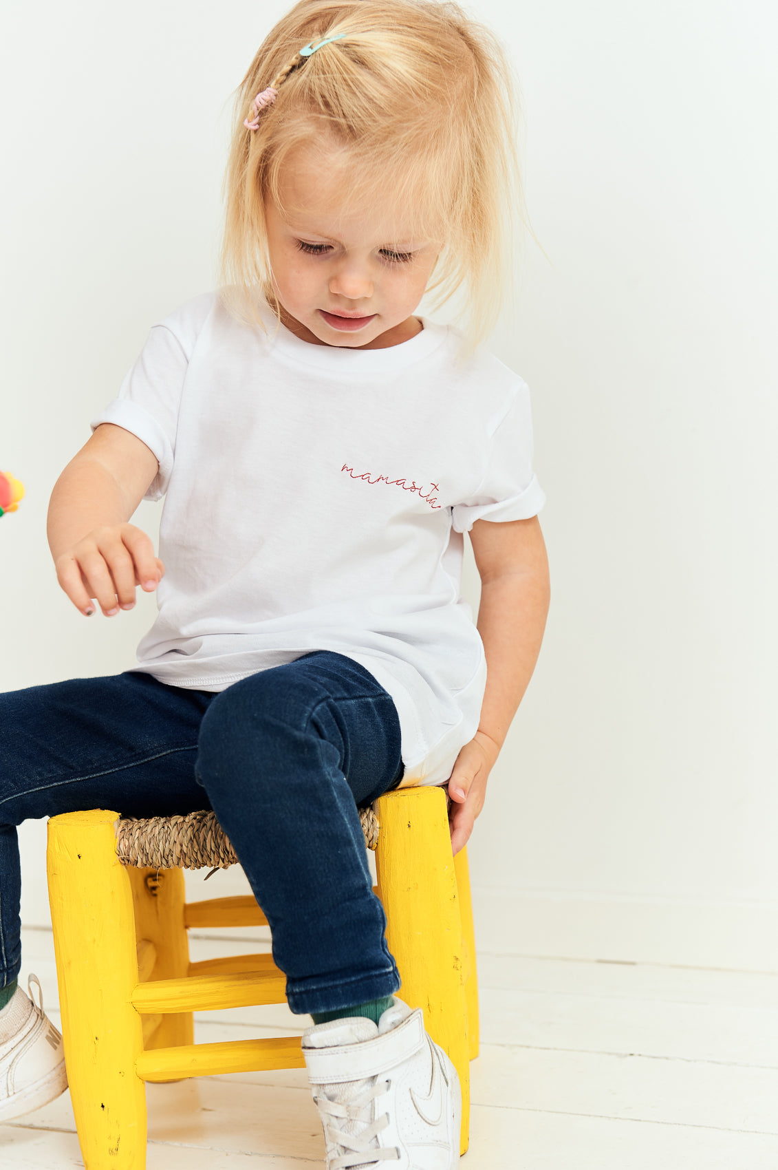 Ella and Rapha Mamasita t-shirt bianca cotone 3-14 anni
