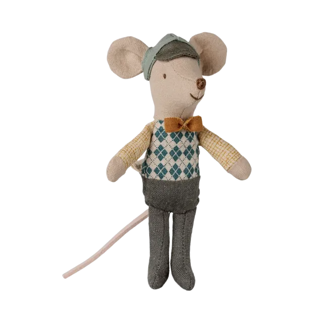 Maileg Little Brother Topino autista peluche cotone 10 cm
