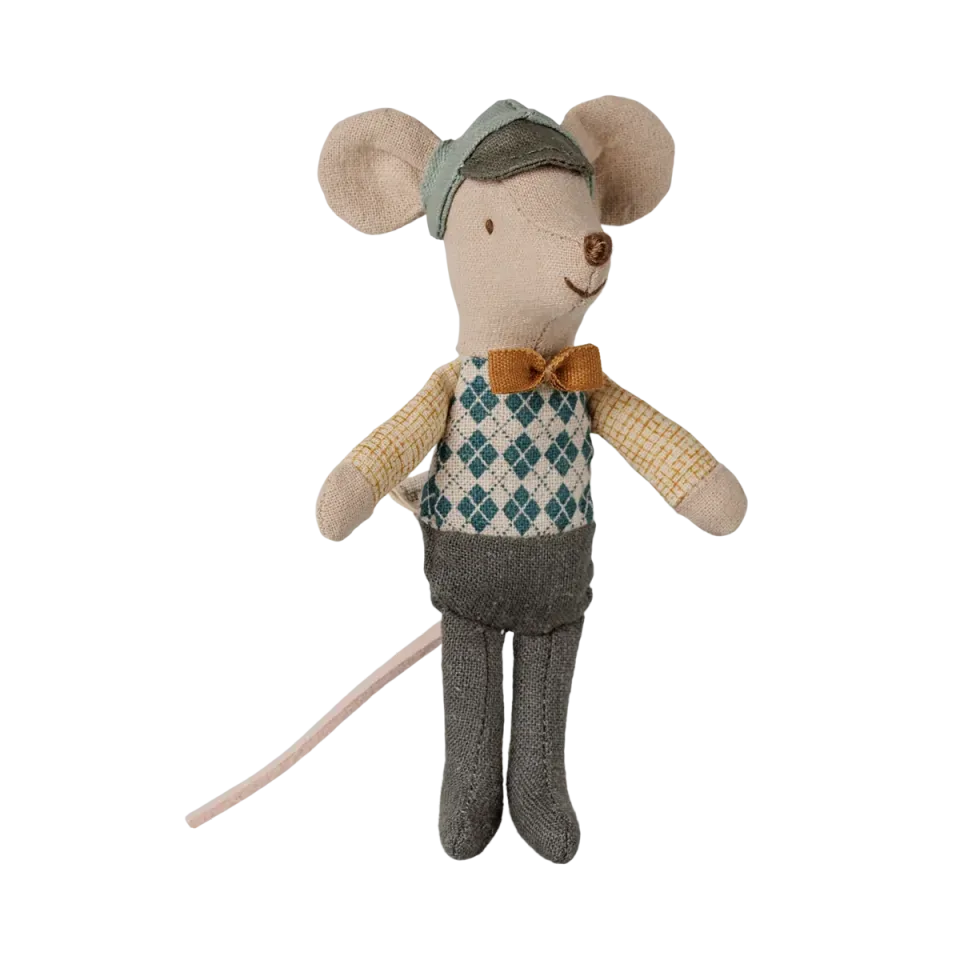 Maileg Little Brother Topino autista peluche cotone 10 cm