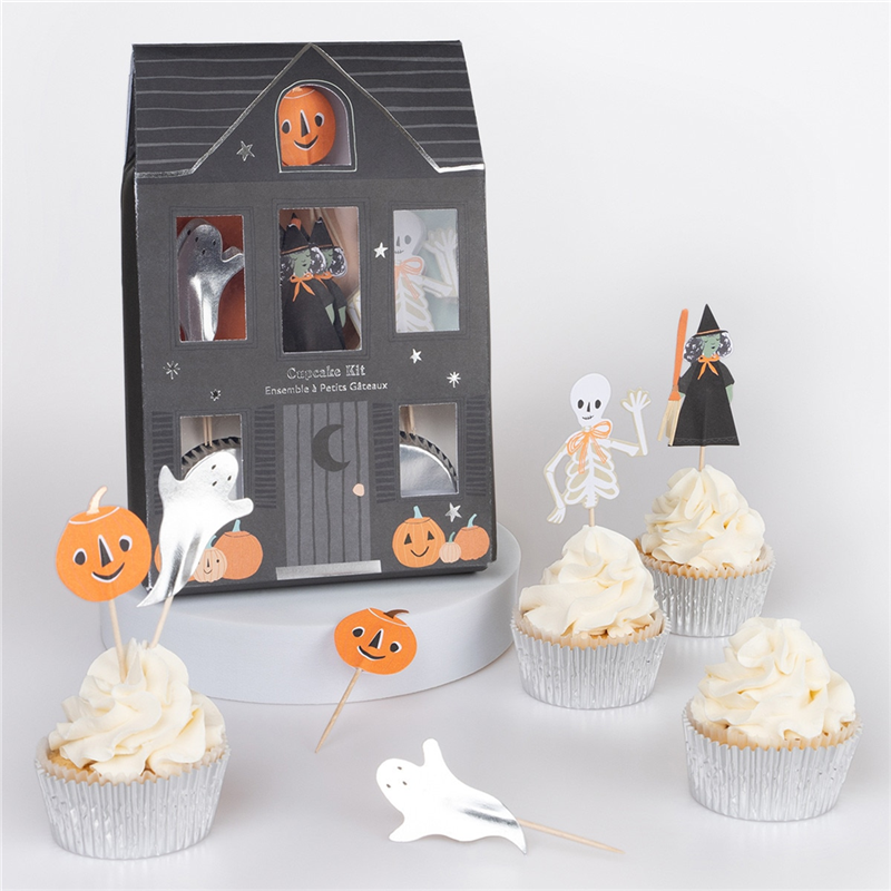 Meri Meri It’s Halloween set cupcake 24 pezzi argento