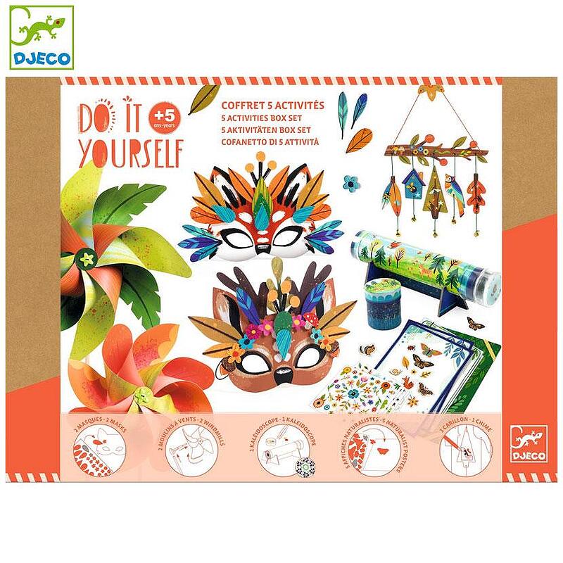 Djeco Do It Yourself Natura Kit Creativo Grande 4 Attività