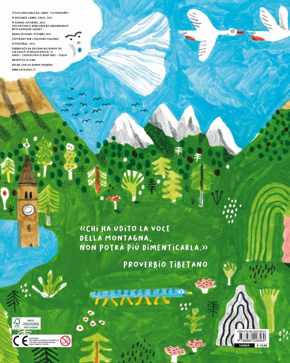 Fatatrac La Montagna libro fisarmonica 3,5 metri