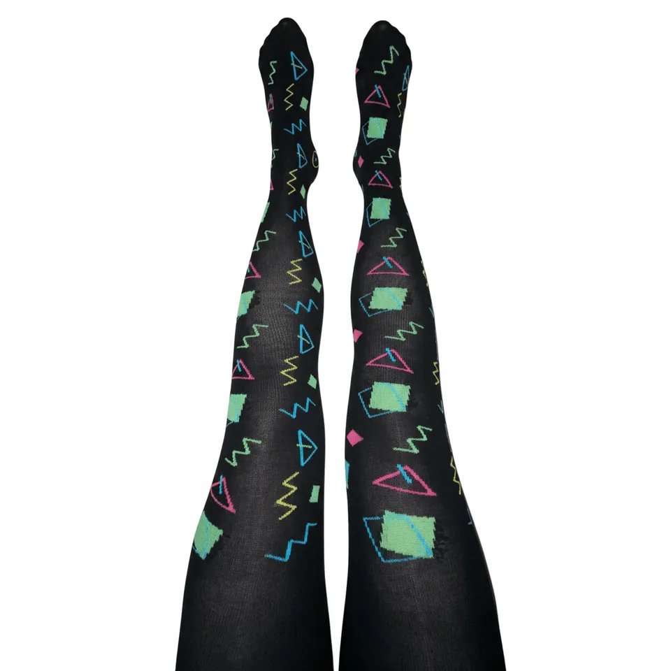 Slugs & Snails 80's Curtain collant donna cotone bio nero