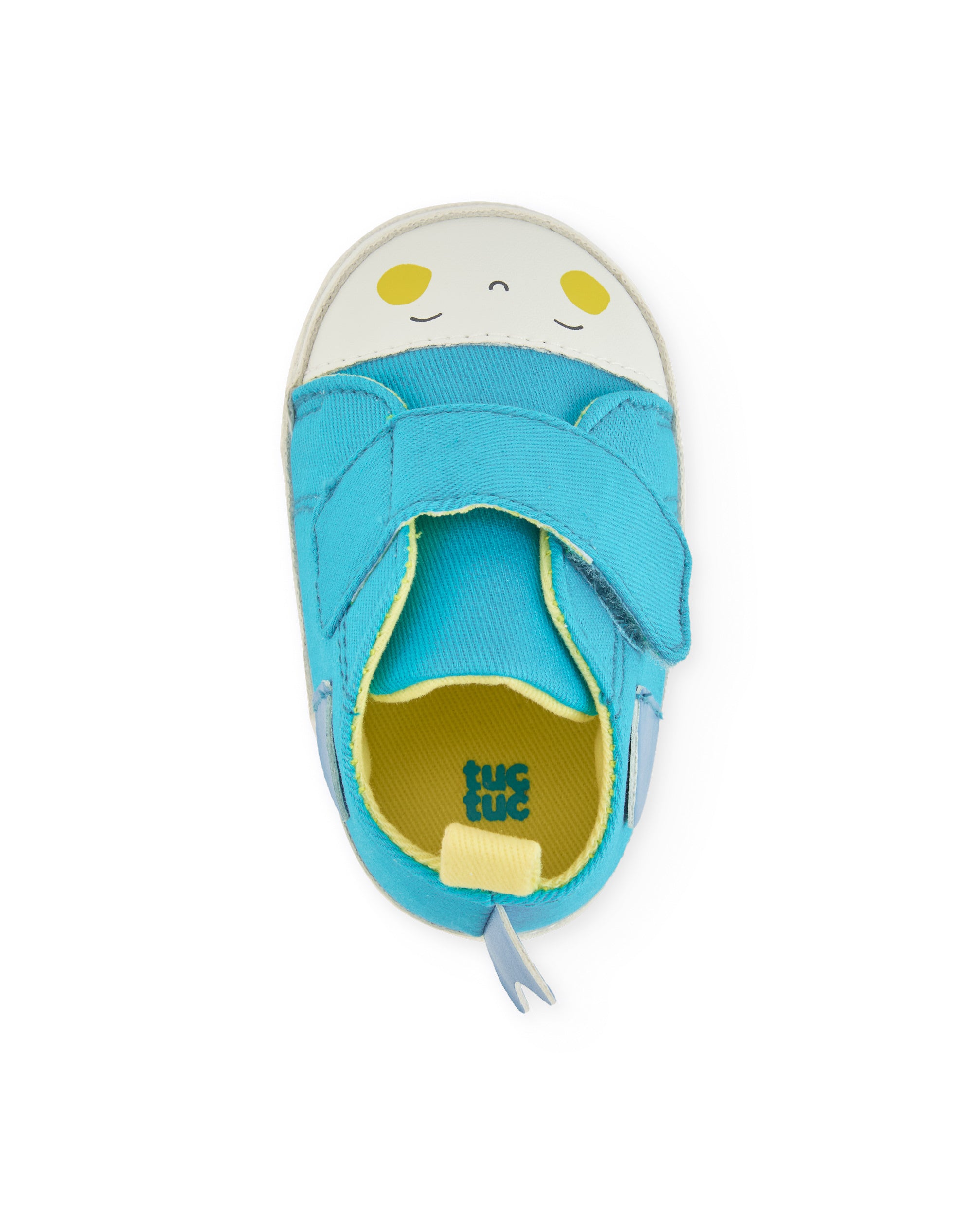 Tuc Tuc scarpine neonato blu pesce con velcro
