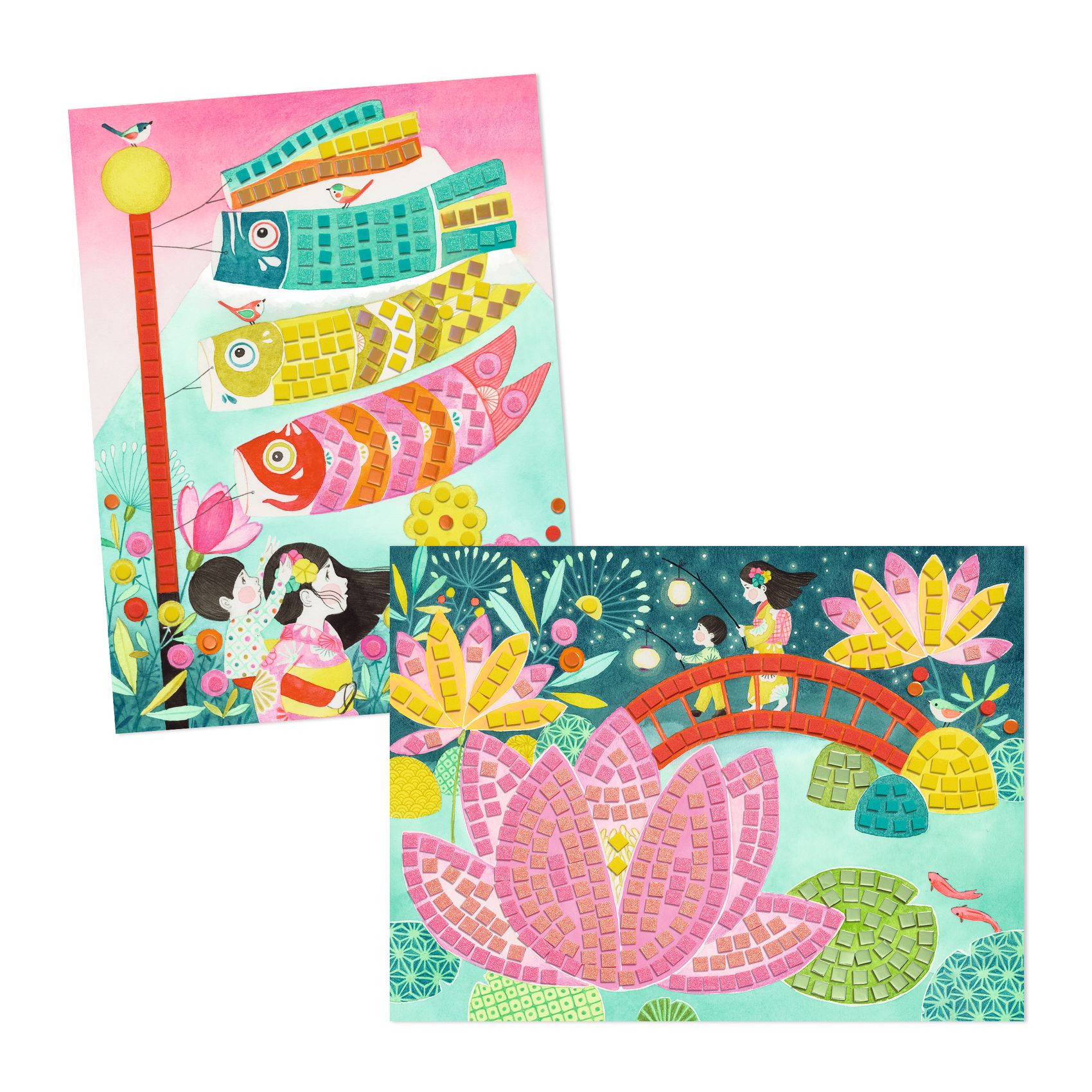 Djeco Kyoto mosaico collage glitter dai 6 anni