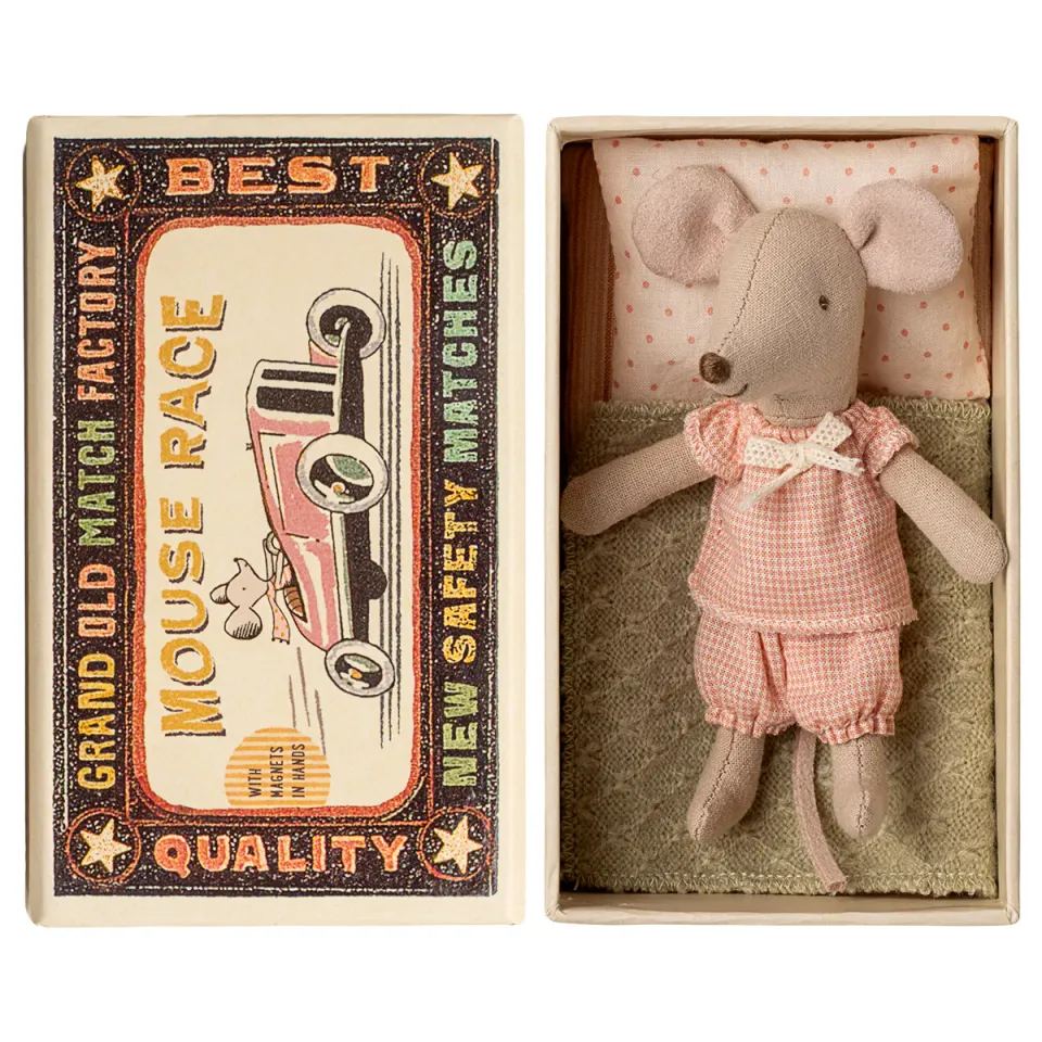 Maileg Little Sister topolino pigiama in scatola 11 cm