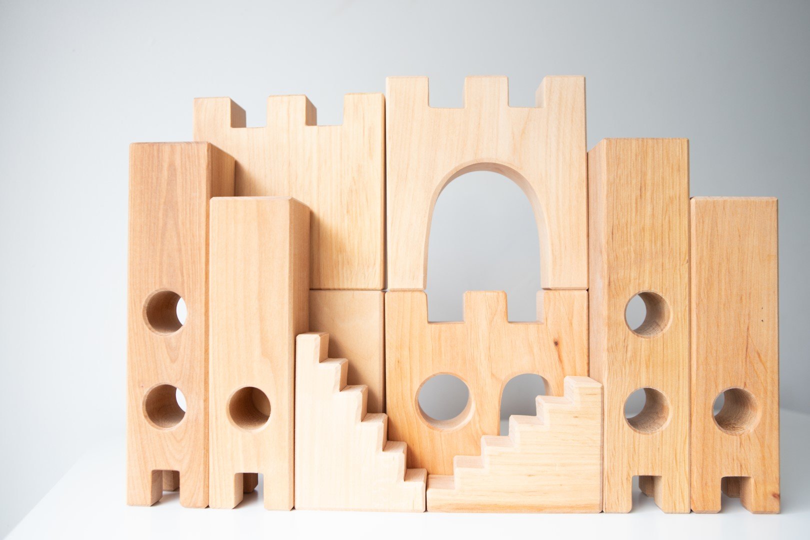 Bauspiel Castello dei Cavalieri costruzioni legno 10 pezzi