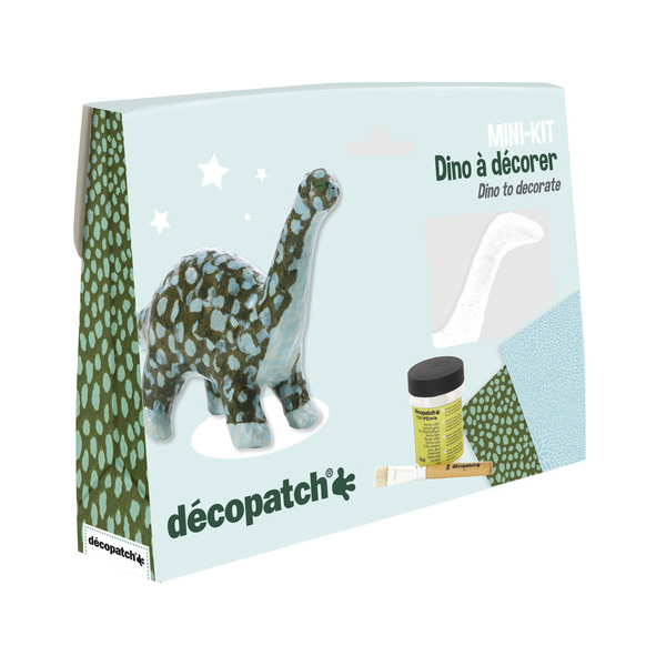 Décopatch Creakit Dinosauro kit decoupage cartapesta pronto uso