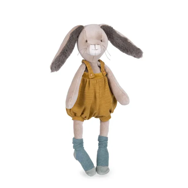 Moulin Roty Trois Petits Lapins pupazzo coniglio ocra