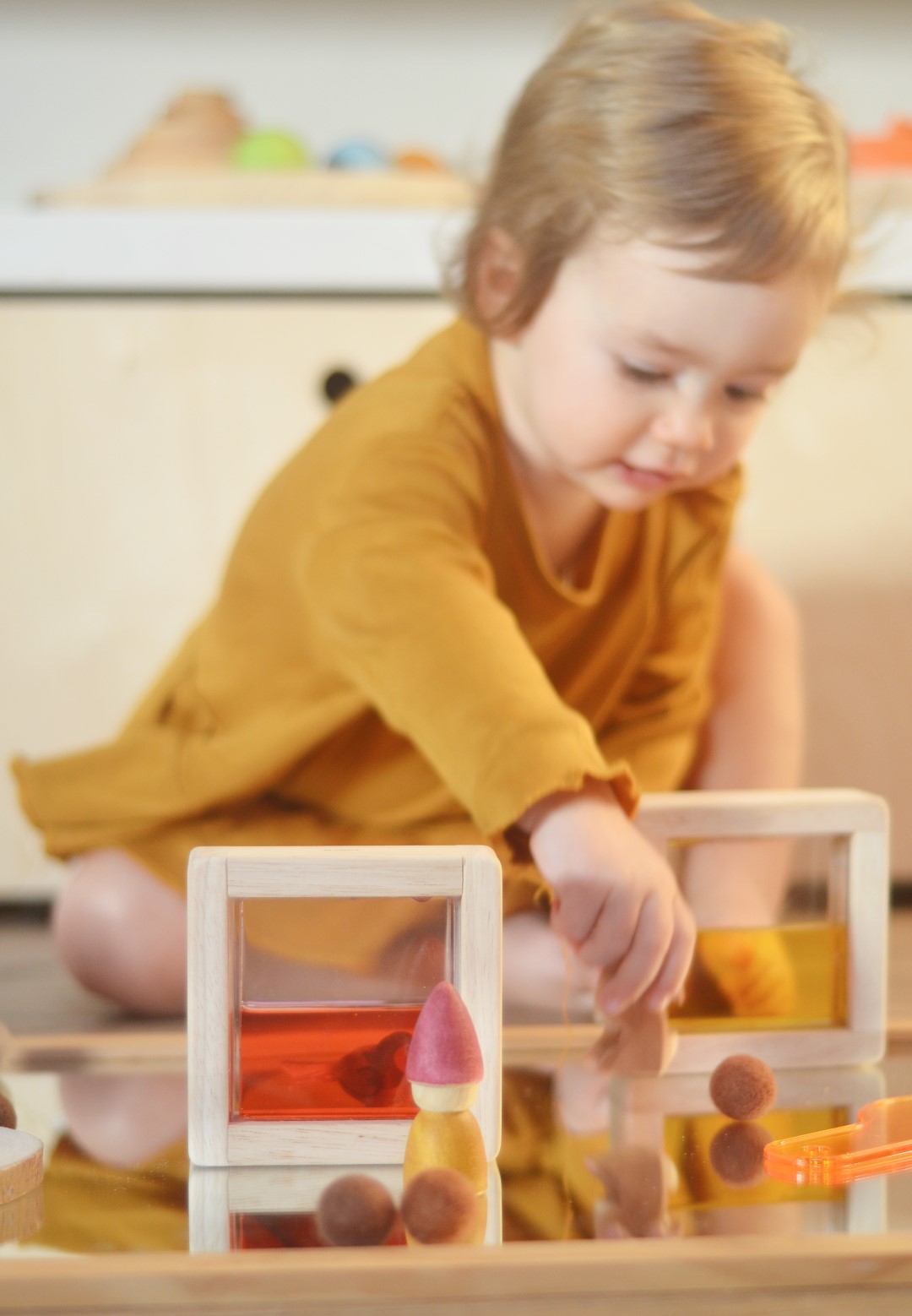 Plan Toys Water Blocks blocchi sensoriali colori 6 pezzi