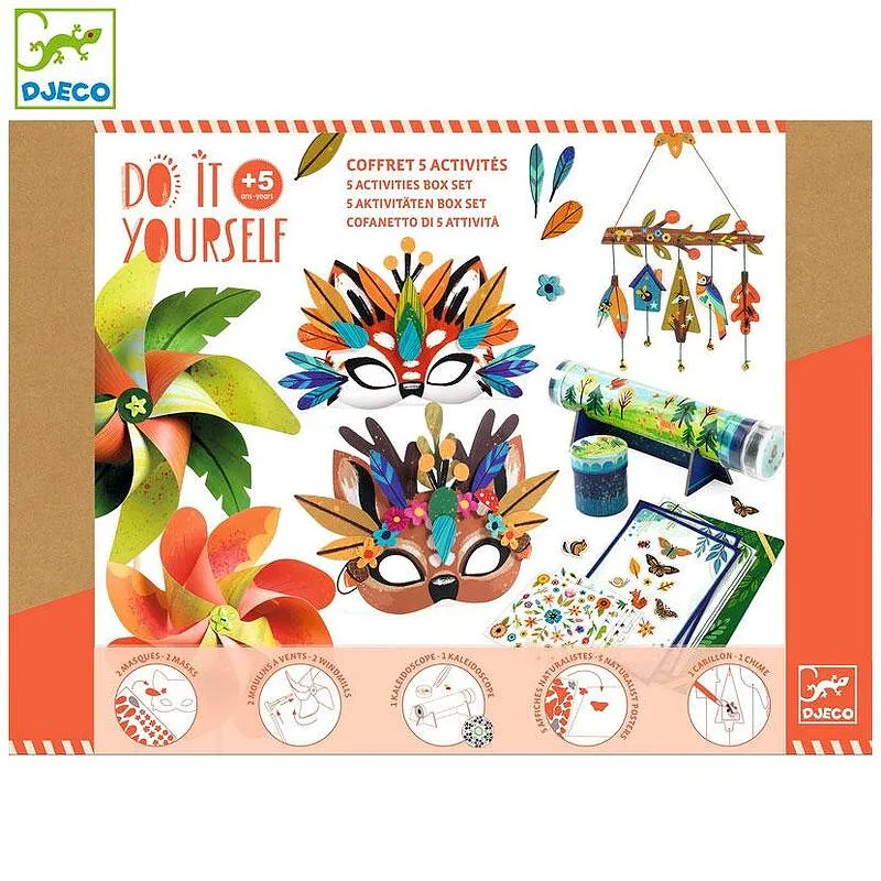 Djeco Do It Yourself Natura Kit Creativo Grande 4 Attività