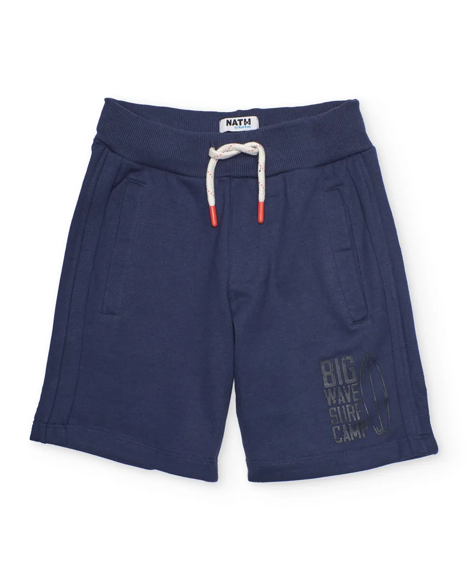 Tuc Tuc bermuda bambino blu navy con elastico
