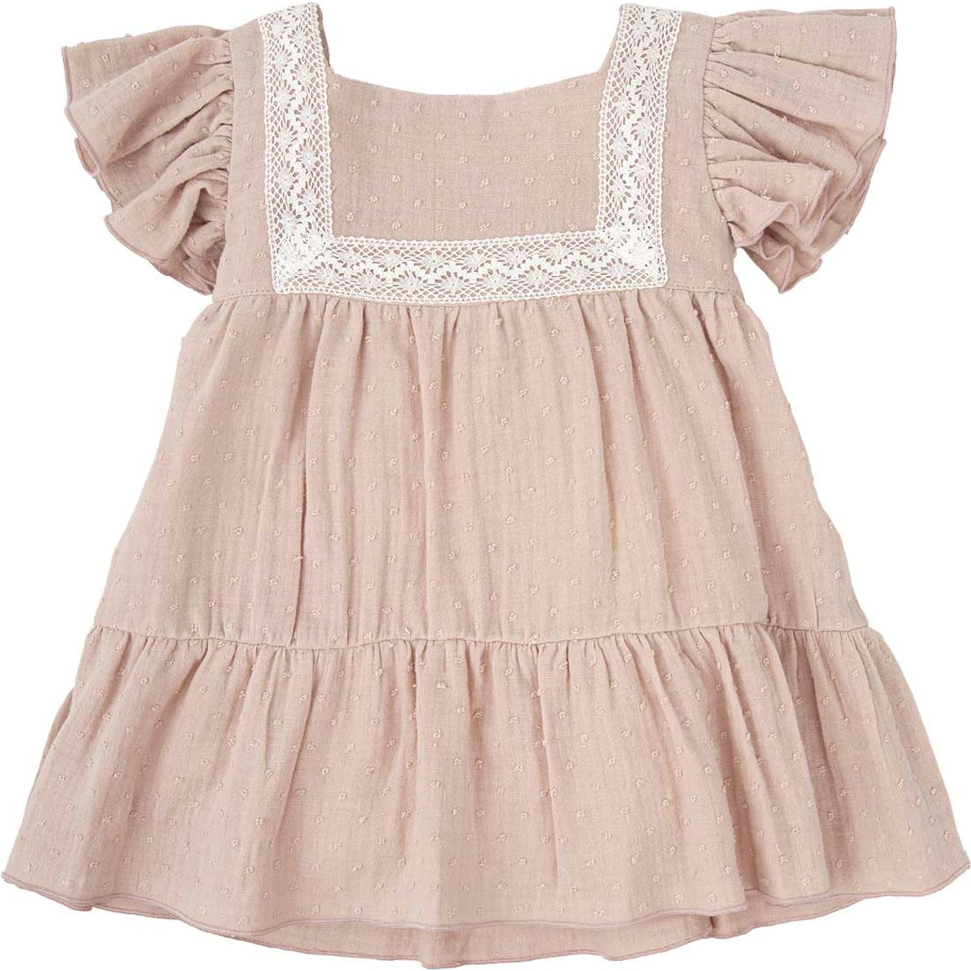 Babidu Desiderio vestito bambina manica corta cotone