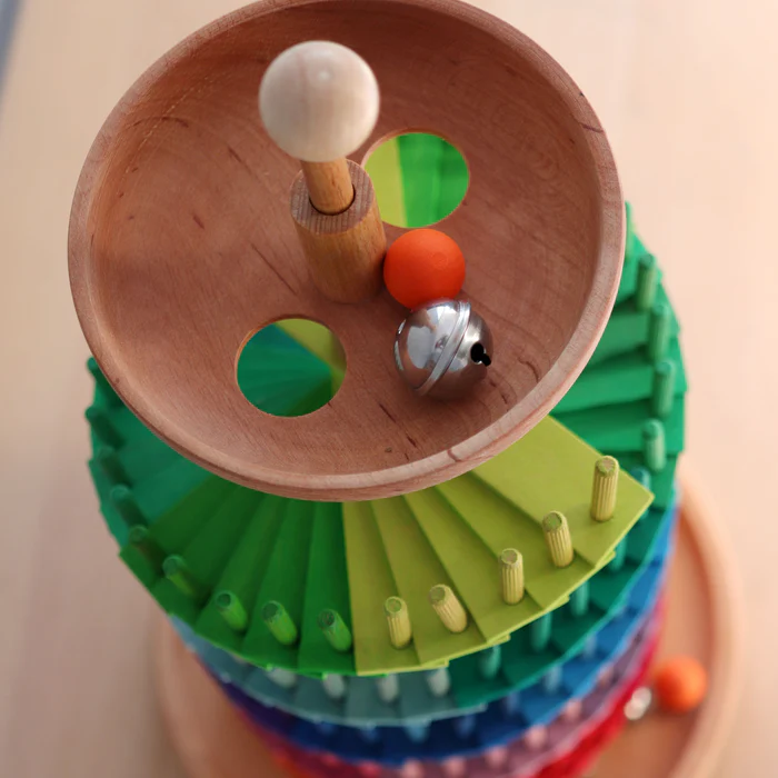 Grimm's Rainbow Ball Run pista biglie musicale