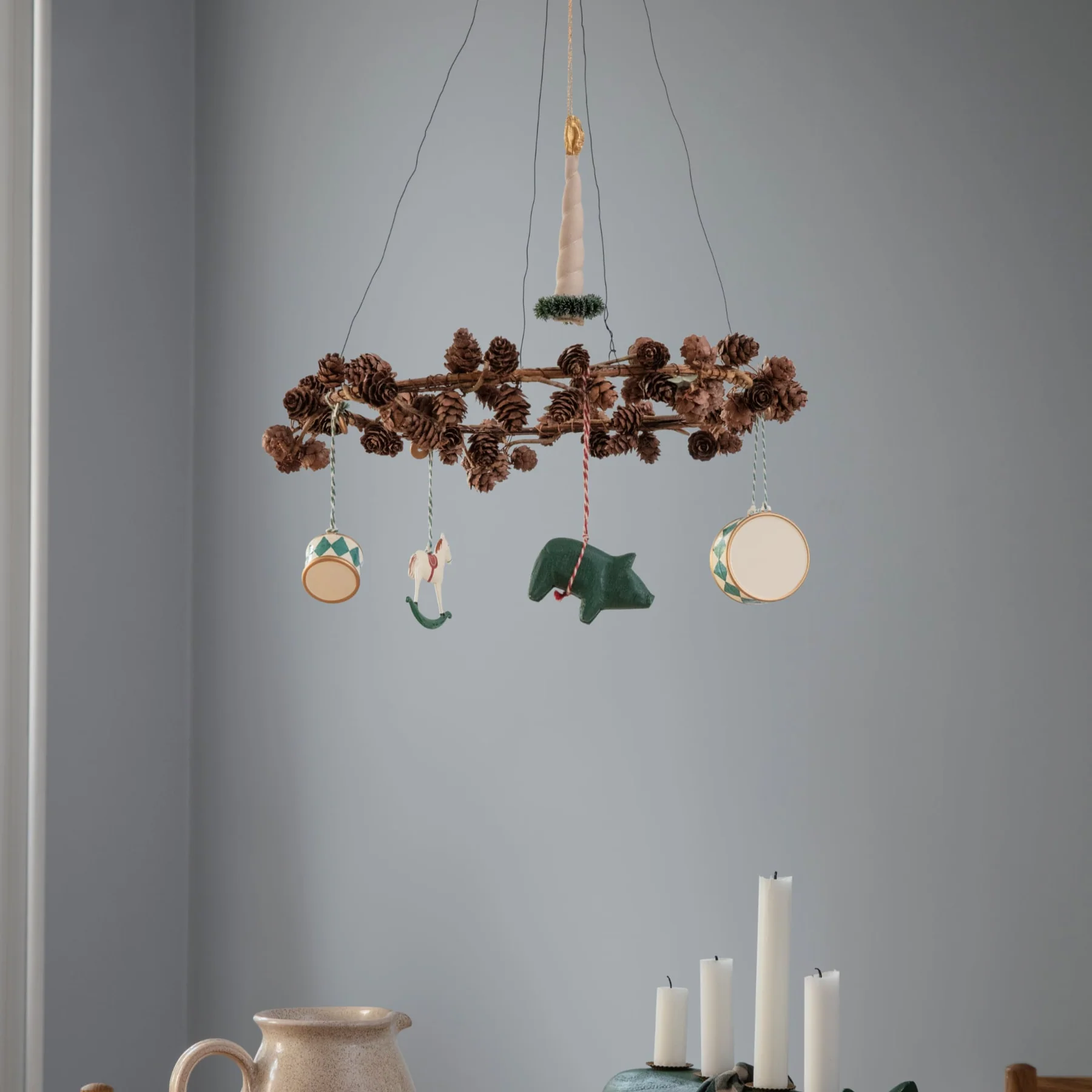 Maileg Peter's Christmas ornamenti albero metallo 4 pezzi