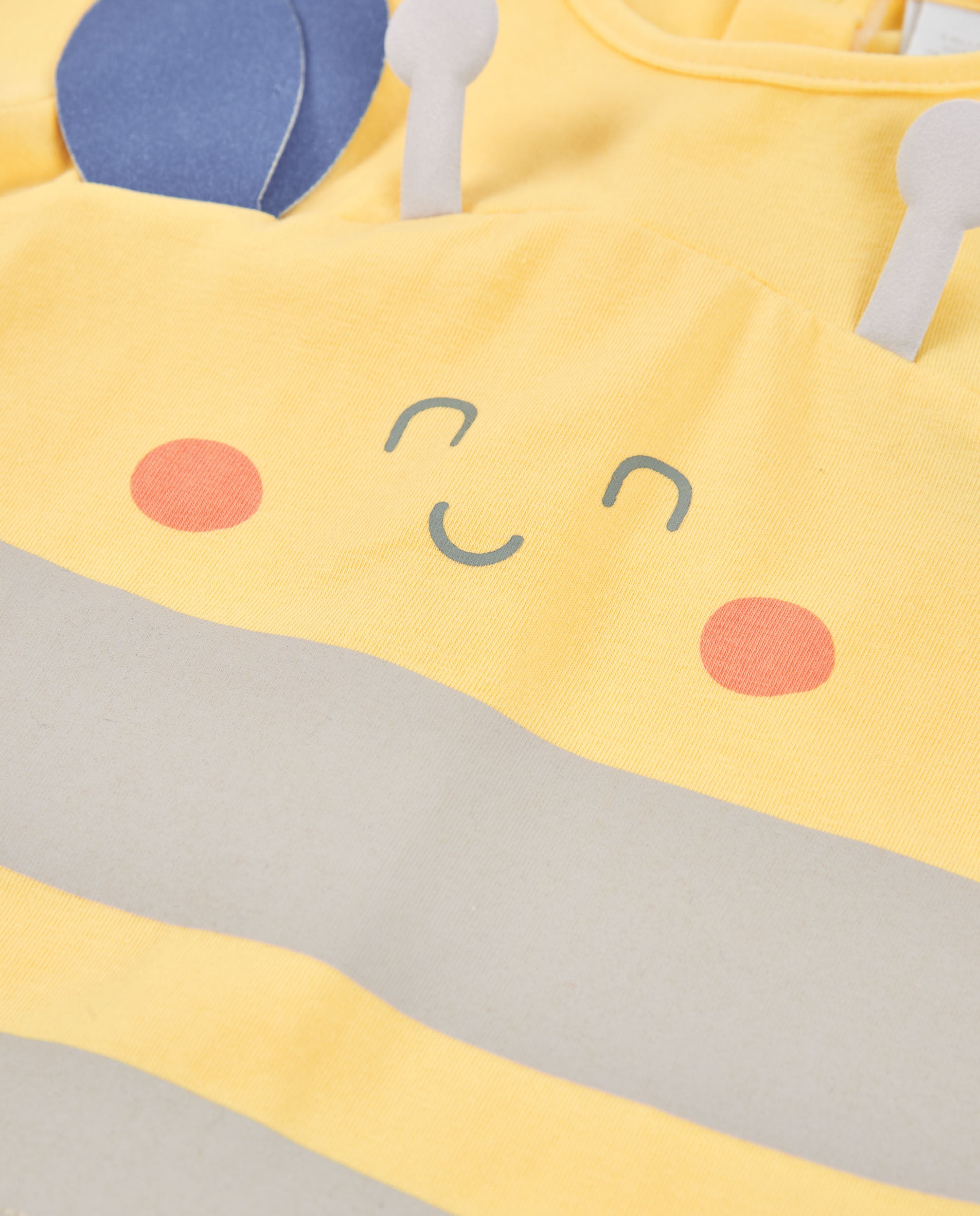 Tuc Tuc costume neonato 2 pezzi giallo ape