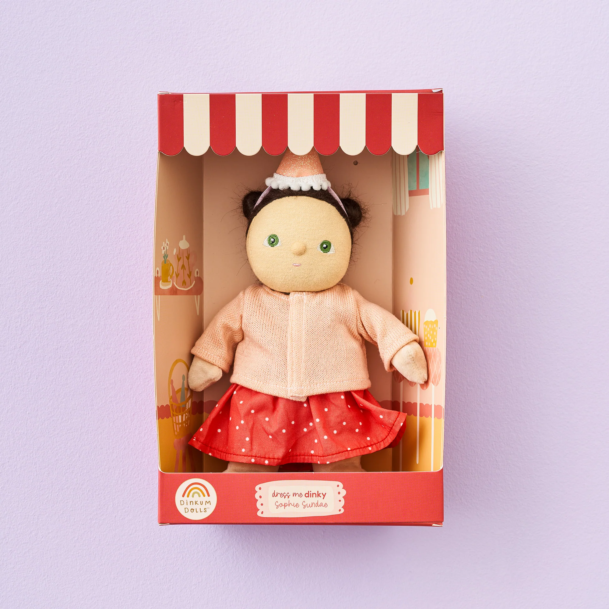 Olli Ella Dress Me Dinky Sophie Sundae bambola morbida