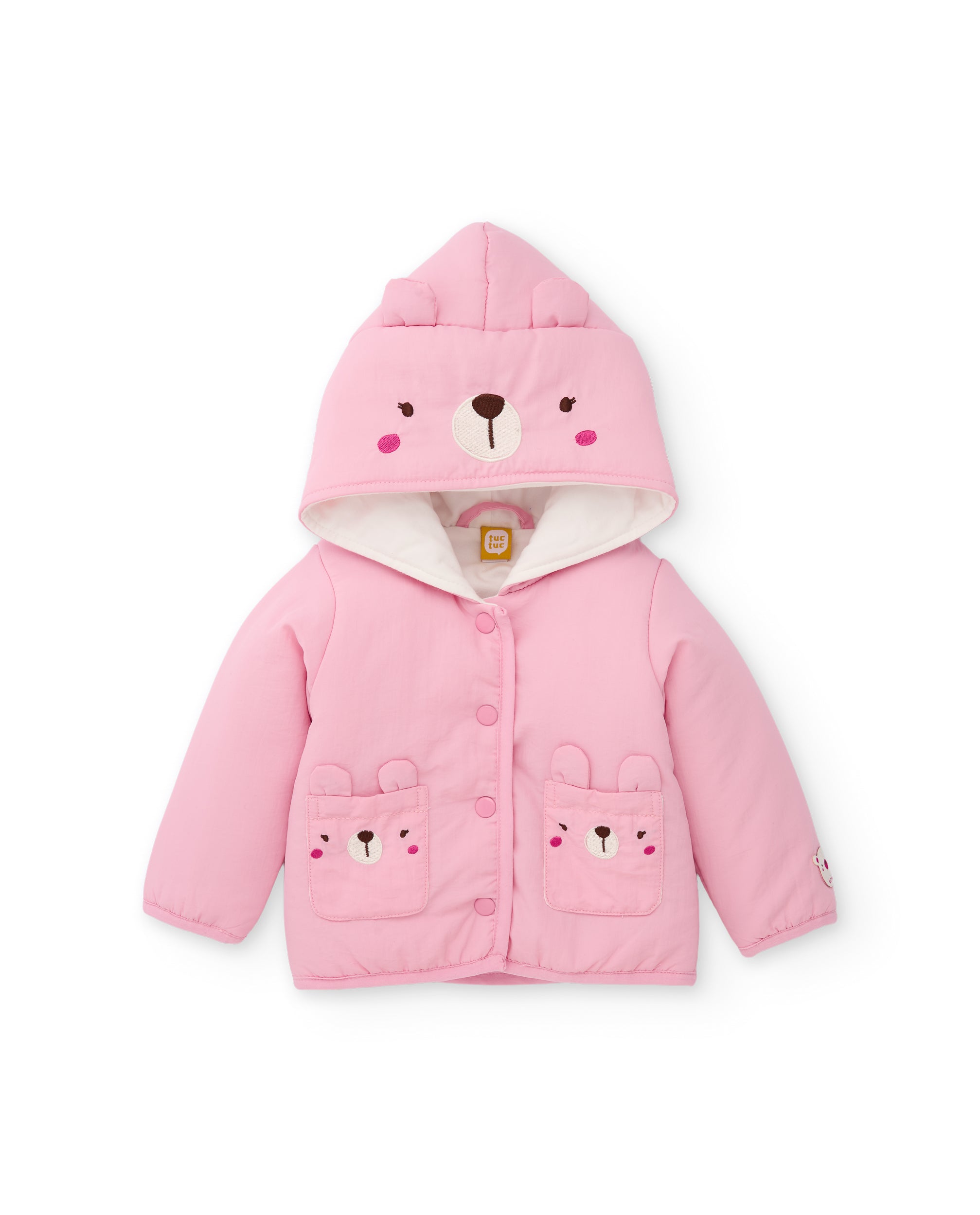 Tuc tuc Sweet Teddy Bear cappotto neonata rosa orsetto
