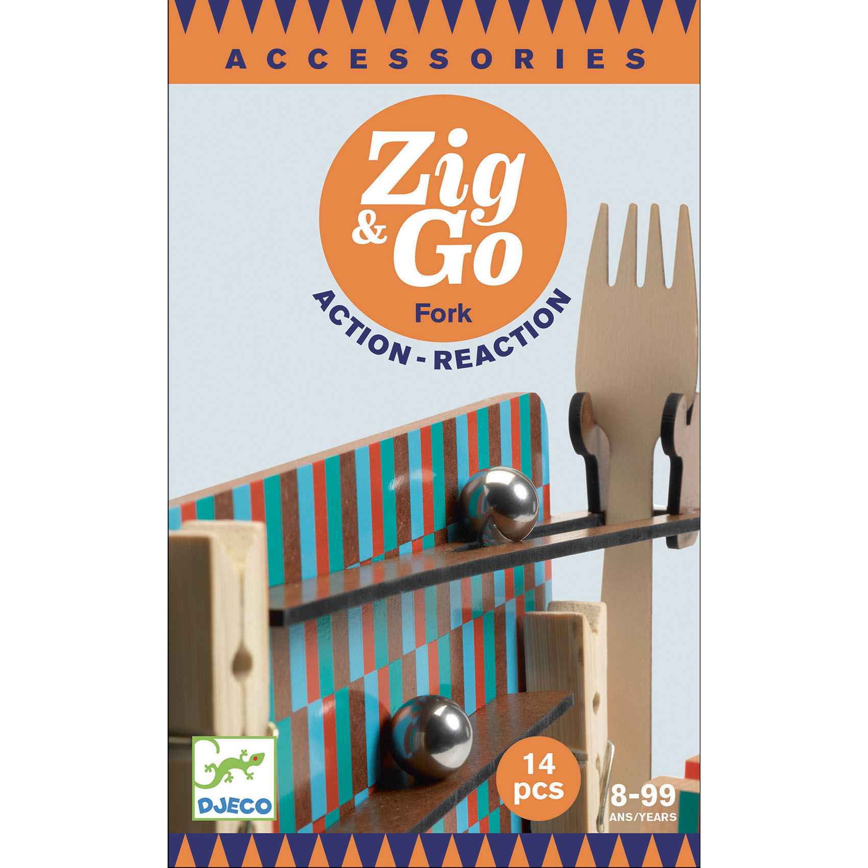 Djeco Zig & Go Fork pista reazione legno 14 pezzi
