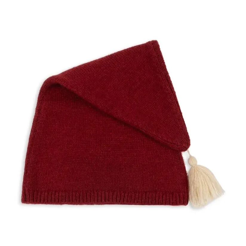Konges Slojd cappello lana rosso Babbo Natale elastico