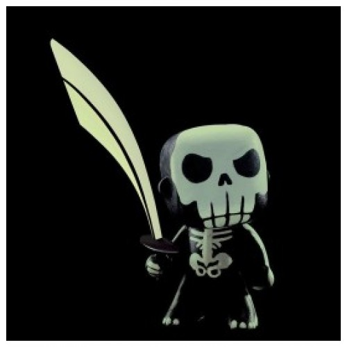Djeco Arty Toys Skully cavaliere vinile fosforescente