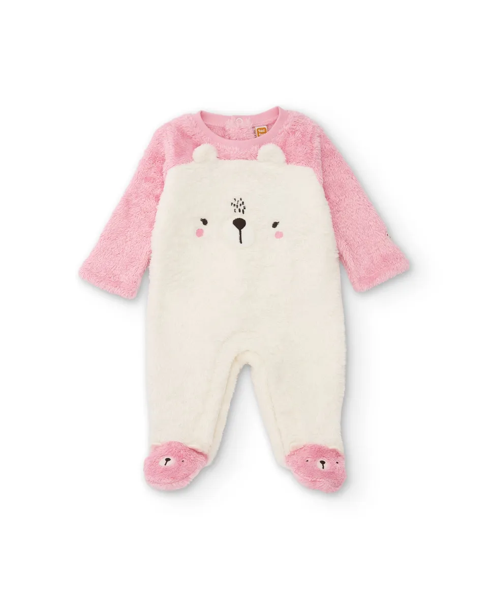 Tuc Tuc Sweet Teddy Bear tutina bianco orso pile