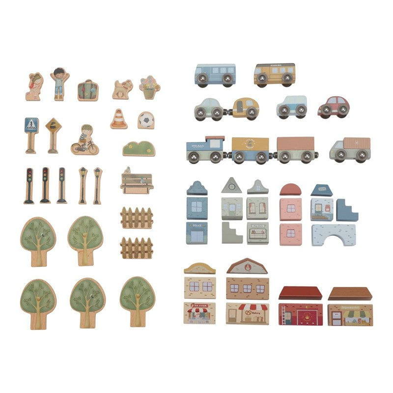 Little Dutch set trenino legno XL con binari e stazione