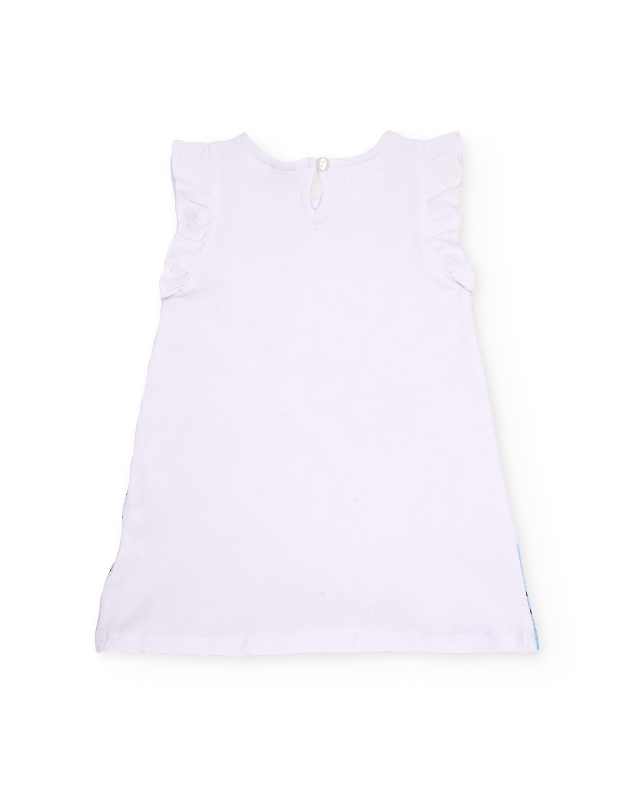 Tuc Tuc vestito bimba bianco cotone stampa sirena
