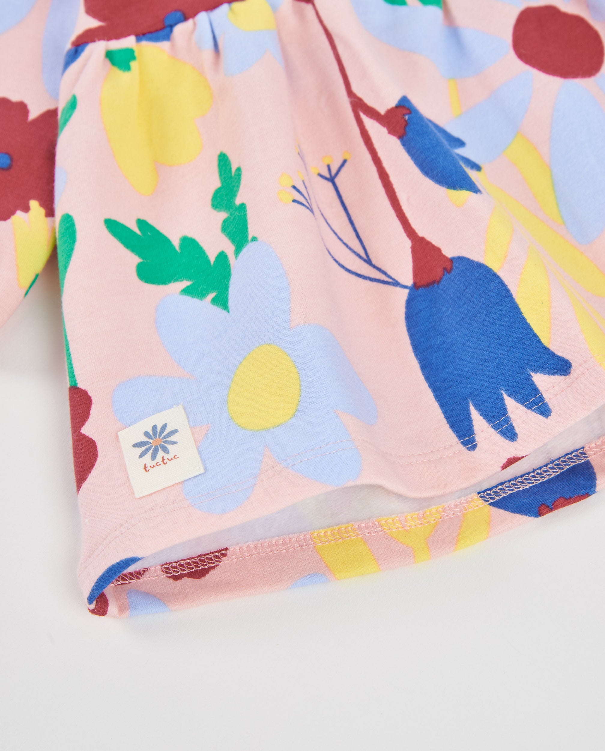 Tuc Tuc Vestito Bambina Rosa Fiori Felpa