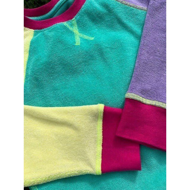 Slugs & Snails Neon 90's Raglan Terry felpa spugna bio