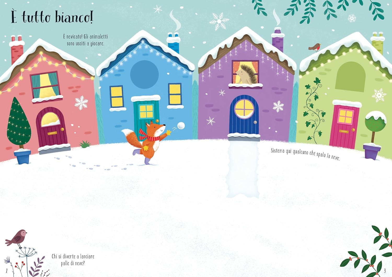 Usborne Magia d'inverno libro adesivi 32 pagine