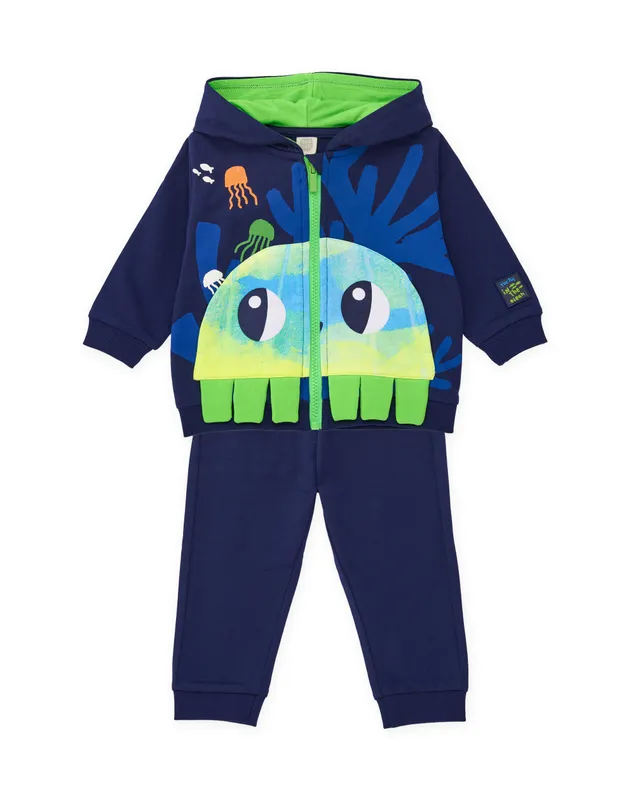 Tuc Tuc tuta bambino blu navy felpa cappuccio 2 pezzi
