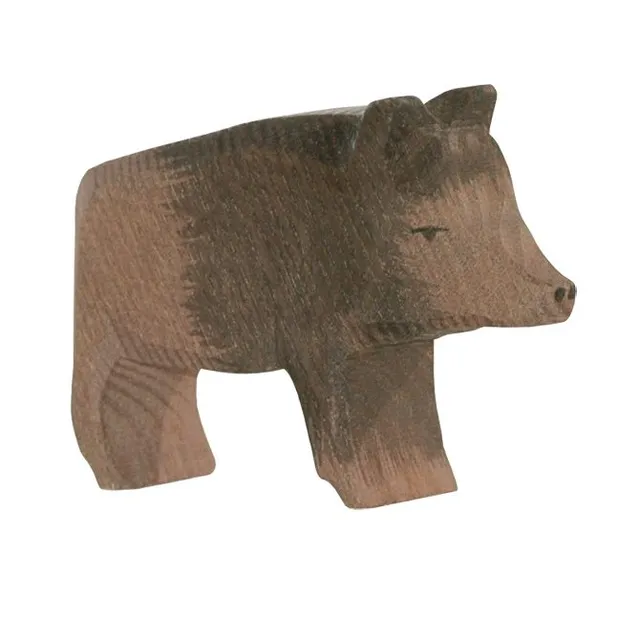 Ostheimer Cinghiale femmina figura legno 7,5 cm dipinta a mano