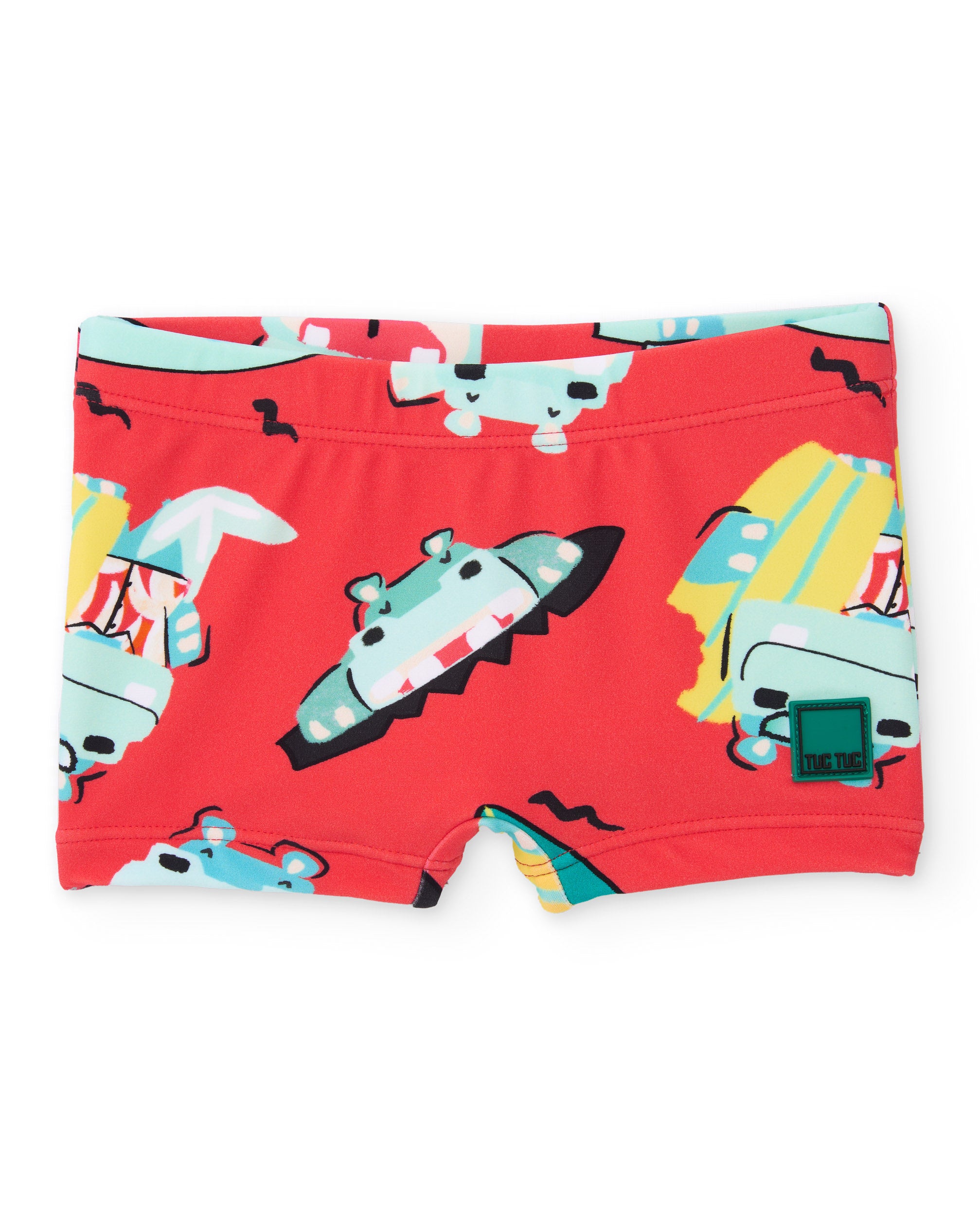 Tuc Tuc boxer mare bimbo rosso stampa estiva