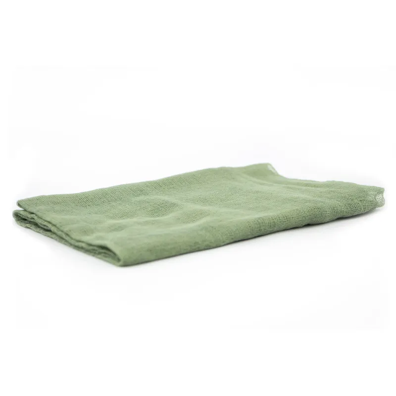 Ostheimer telo gioco garza cotone oliva 90x90 cm leggero