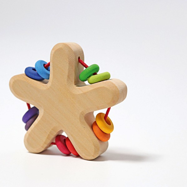 Grimm's Sonaglio Stella Legno Neonato primi giochi