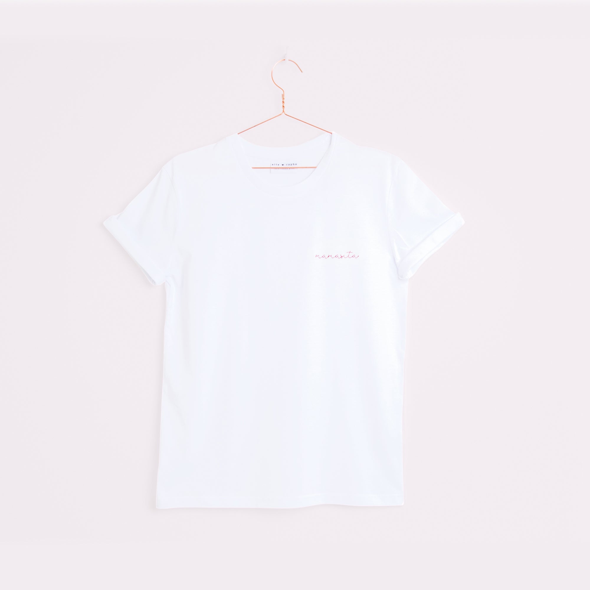 Ella and Rapha Mamasita t-shirt bianca in cotone