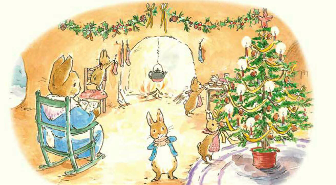Beatrix Potter Il Regalo di Natale libro cartonato Peter Coniglio