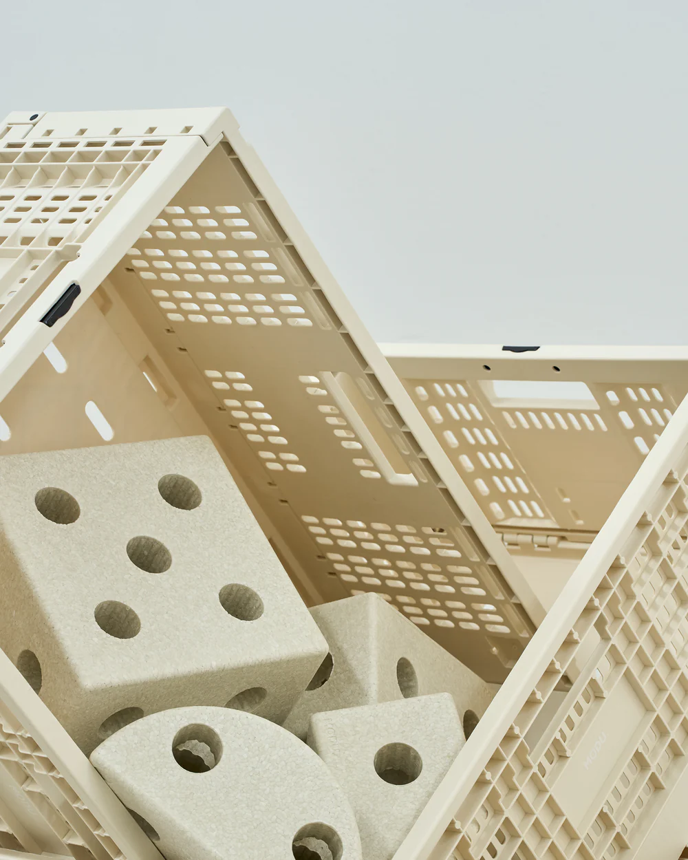 MODU Storage Crate cassetta Sand Grey 60x40x22 cm