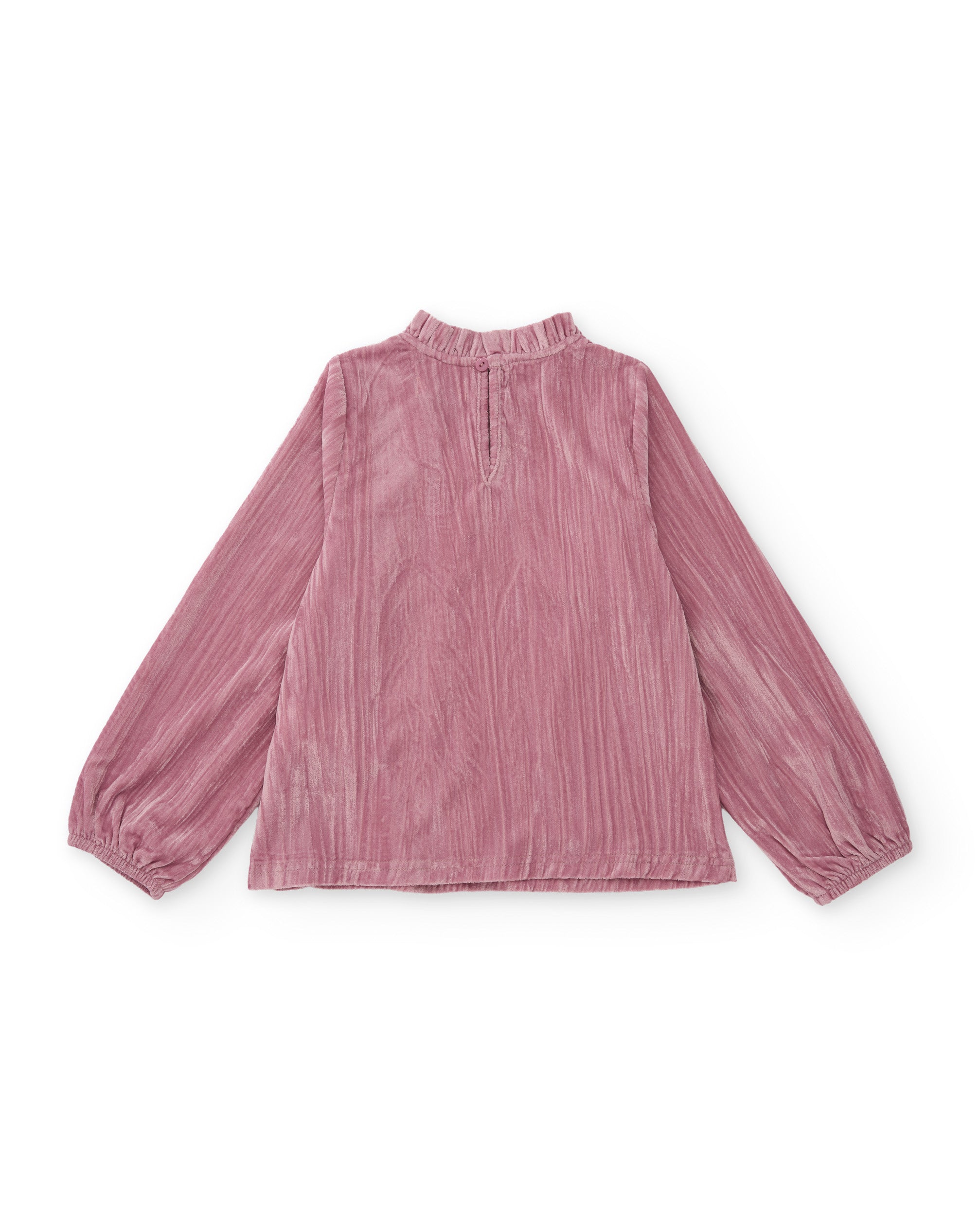 Tuc Tuc camicia bambina rosa collo plissé