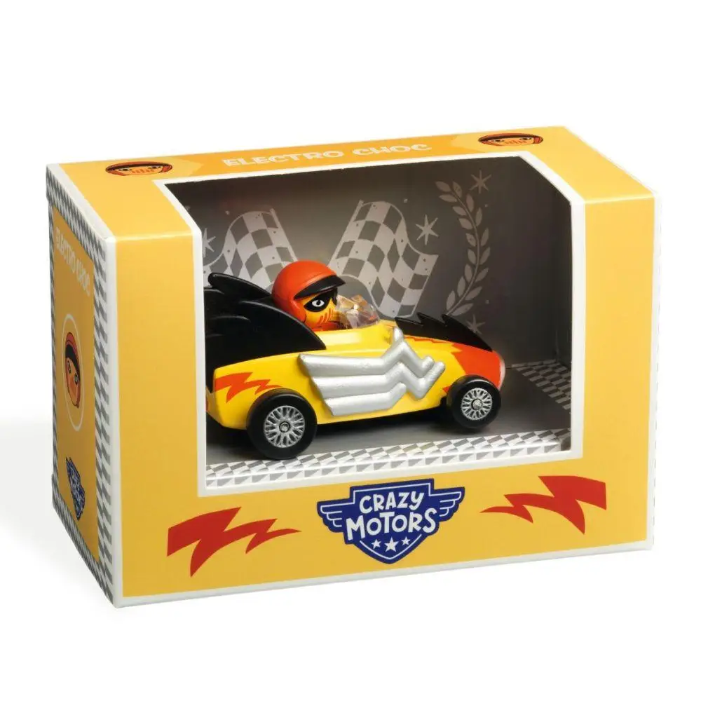 Djeco Crazy Motors Electro Choc mini auto vinile 4 anni
