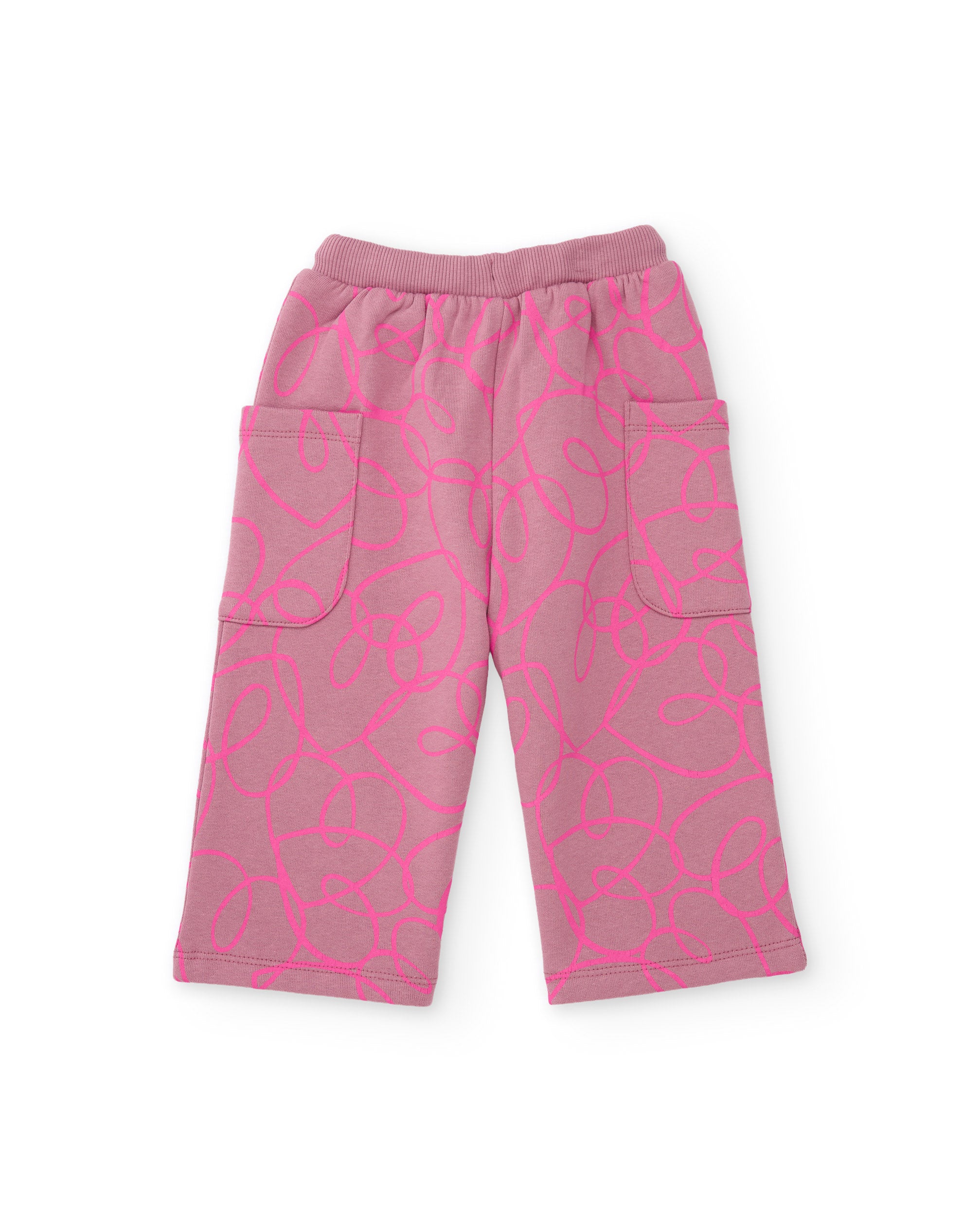 Tuc tuc tuta felpa bambina rosa con stampa