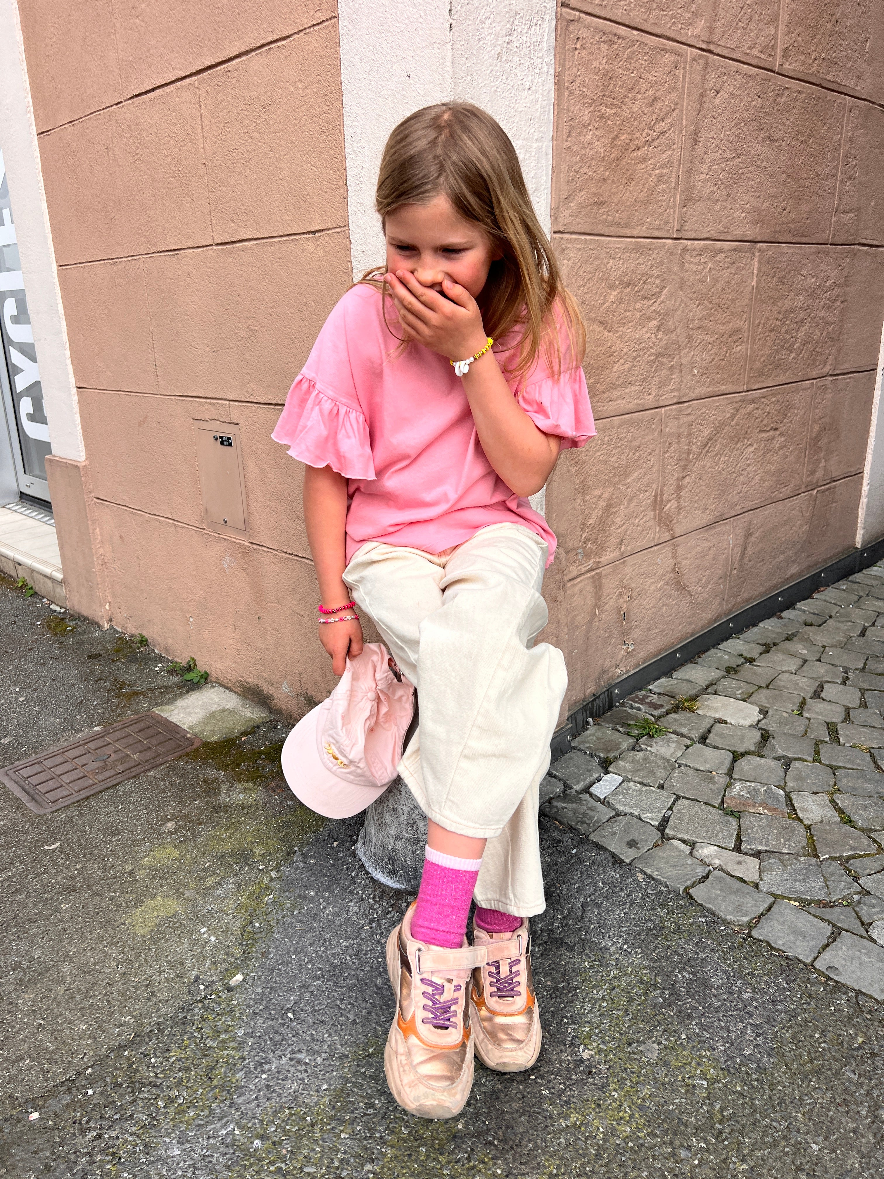 Ella and Rapha CHOUCHOU t-shirt rosa bambina